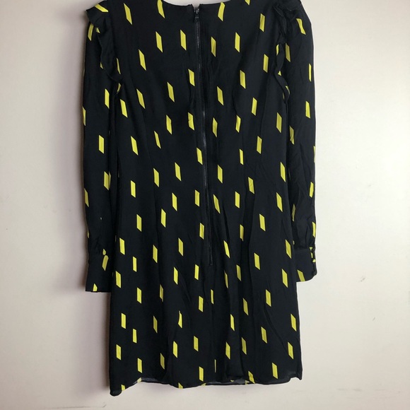 ALICE + OLIVIA NWT Black & yellow Mini dress Size2 - Picture 10 of 16